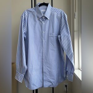 Luxurious Brioni Striped Cotton Dress Shirt - Like New